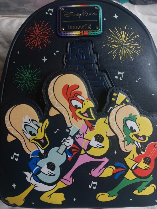 Loungefly Handbags - Disney Parks EPCOT The Three Caballeros Donald Loungefly Backpack Mexico Glow Dk